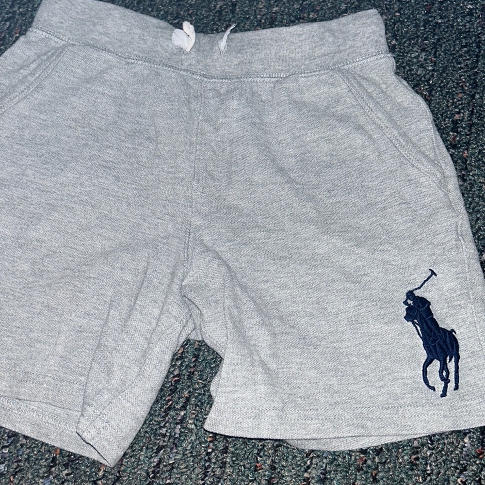 Grey polo shorts